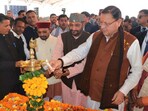 Uttarakhand CM Pushkar Singh Dhami inaugurates the 73rd Gauchhar industrial and cultural fair on Friday. Uttarakhand CM Pushkar Singh Dhami inaugurates the 73rd Gauchhar industrial and cultural fair on Friday.