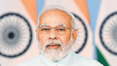 **EDS: HANDOUT PHOTO MADE AVAILABLE FROM PIB ON SUNDAY, JULY 10, 2022** New Delhi: Prime Minister Narendra Modi addresses the ‘Natural Farming Conclave’ organised at Surat, Gujarat, through video conferencing, in New Delhi. (PTI Photo)(PTI07_10_2022_000127B) (PTI) **EDS: HANDOUT PHOTO MADE AVAILABLE FROM PIB ON SUNDAY, JULY 10, 2022** New Delhi: Prime Minister Narendra Modi addresses the ‘Natural Farming Conclave’ organised at Surat, Gujarat, through video conferencing, in New Delhi. (PTI Photo)(PTI07_10_2022_000127B) (PTI)