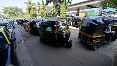 The transportation system across the city was heavily paralysed due to the disruption. (Anshuman Poyrekar/HT Photo)