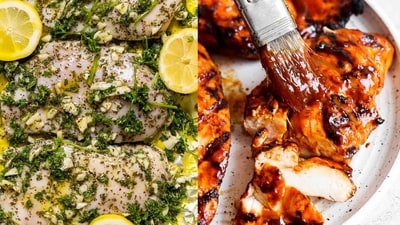 Marinade recipes that will help you stay locked in for your protein era (Photos: Orchids + Sweet Tea, Fit Foodie Finds) Marinade recipes that will help you stay locked in for your protein era (Photos: Orchids + Sweet Tea, Fit Foodie Finds)