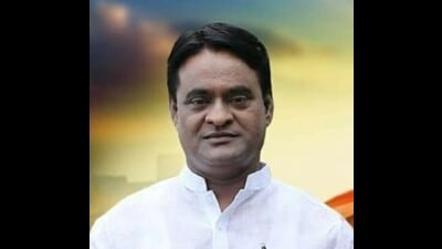 From the Shiv Sena (Shinde), Manisha Gore, wife of former MLA Suresh Gore (in pic), is contesting in the Chakan municipal council in Pune district. (HT) From the Shiv Sena (Shinde), Manisha Gore, wife of former MLA Suresh Gore (in pic), is contesting in the Chakan municipal council in Pune district. (HT)