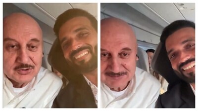 Anupam Kher shares flight experience with cricketer Ajinkya Rahane, recounting a scary moment when their plane suddenly lifted off after touchdown. Anupam Kher shares flight experience with cricketer Ajinkya Rahane, recounting a scary moment when their plane suddenly lifted off after touchdown.