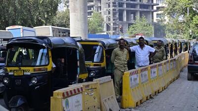 On Monday, over 90% of the 280,000 auto-rickshaws and the 25,000 taxis stayed off the roads. (HT PHOTO) On Monday, over 90% of the 280,000 auto-rickshaws and the 25,000 taxis stayed off the roads. (HT PHOTO)