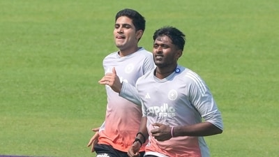 India's captain Shubman Gill (left) with Sai Sudharsan during a training session on the eve of the first Test against South Africa (PTI) India's captain Shubman Gill (left) with Sai Sudharsan during a training session on the eve of the first Test against South Africa (PTI)