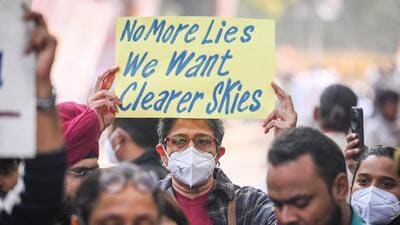 Protest at Jantar Mantar on Tuesday. (RAJ K RAJ /HT PHOTO) Protest at Jantar Mantar on Tuesday. (RAJ K RAJ /HT PHOTO)