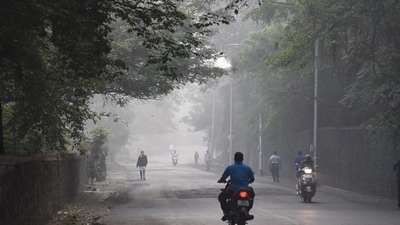 Dense fog and low visibility on a cold winter morning on Tuesday. (HT photo) Dense fog and low visibility on a cold winter morning on Tuesday. (HT photo)