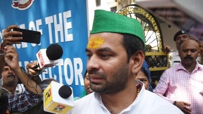 ‘If my parents faced mental harassment, investigate it’: Tej Pratap urges PM to order investigation (Santosh Kumar/HT photo)