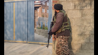 The raids were conducted at several locations in Srinagar, Anantnag, Budgam and Kulgam on Tuesday. (PTI) The raids were conducted at several locations in Srinagar, Anantnag, Budgam and Kulgam on Tuesday. (PTI)