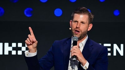 Eric Trump claimed that this ideological shift has made it difficult for large corporations to operate. (AFP) Eric Trump claimed that this ideological shift has made it difficult for large corporations to operate. (AFP)