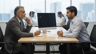 A candidate shared how an interviewer’s odd five minute teaching prompt caught him off guard. (Representational image/Gemini AI generated) A candidate shared how an interviewer’s odd five minute teaching prompt caught him off guard. (Representational image/Gemini AI generated)
