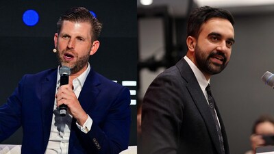Eric Trump also hit out against Mamdani for his “socialist” and “communist” ideology. (AFP) Eric Trump also hit out against Mamdani for his “socialist” and “communist” ideology. (AFP)