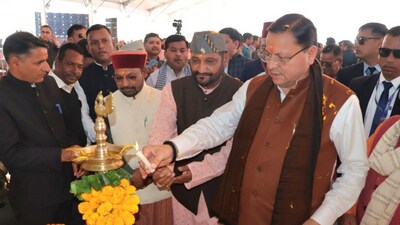 Uttarakhand CM Pushkar Singh Dhami inaugurates the 73rd Gauchhar industrial and cultural fair on Friday. Uttarakhand CM Pushkar Singh Dhami inaugurates the 73rd Gauchhar industrial and cultural fair on Friday.