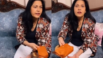 An Indian mother hilariously rejected her daughter’s French luxury purse, calling it a vegetable bag. (Instagram/the.lazyblogger ) An Indian mother hilariously rejected her daughter’s French luxury purse, calling it a vegetable bag. (Instagram/the.lazyblogger )