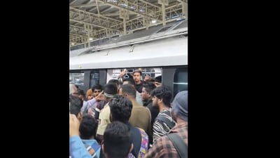The incident occurred around the scheduled departure of the first train at 6 am on 17 November. (PTI videos) The incident occurred around the scheduled departure of the first train at 6 am on 17 November. (PTI videos)