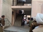 An ex-serviceman, Gurpreet Singh (43), who was employed as a jail security guard, shot himself dead with a service weapon, AK-47, amid high drama in Gurdaspur early on Wednesday, hours after killing his wife, Akwinder Kaur (40) and mother-in-law Gurjit Kaur (65) over a longstanding marital dispute. An ex-serviceman, Gurpreet Singh (43), who was employed as a jail security guard, shot himself dead with a service weapon, AK-47, amid high drama in Gurdaspur early on Wednesday, hours after killing his wife, Akwinder Kaur (40) and mother-in-law Gurjit Kaur (65) over a longstanding marital dispute.