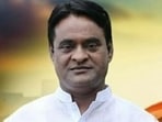 From the Shiv Sena (Shinde), Manisha Gore, wife of former MLA Suresh Gore (in pic), is contesting in the Chakan municipal council in Pune district. (HT)