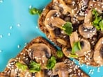 Mushroom Masala Toast