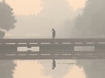 Gram it: The smog layer seems to have become a permanent fixture in Delhi as the whole city continues to stay engulfed air pollution. Here's a view of the Kartavya Path lawns form the morning hours. As the AQI continues to hover between 'very poor' and 'severe' categories, the Supreme Court has called for a report on efficiency of AQI monitoring stations in the city. (Photo: Vipin Kumar/HT)