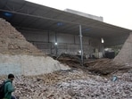 There were five women peeling off the old bricks at a vacant plot. During lunchtime, they all sat near the wall of the warehouse, and it collapsed, said Adil Malik, councillor from ward 90 of Shaheed Nagar. (Sakib Ali/HT Photo)