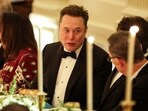 Elon Musk attends a dinner hosted by U.S. President Donald Trump for Saudi Crown Prince and Prime Minister Mohammed bin Salman, at the White House in Washington, D.C., U.S., November 18, 2025. REUTERS/Tom Brenner