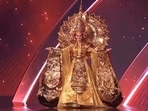 Miss India Manika Vishwakarma's outfit is a tribute to a deeply important spiritual moment in Buddhist tradition: when the Buddha achieved enlightenment. (YouTube/ Miss Universe) Miss India Manika Vishwakarma's outfit is a tribute to a deeply important spiritual moment in Buddhist tradition: when the Buddha achieved enlightenment. (YouTube/ Miss Universe)