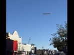 The airship, known as Pathfinder 1, was spotted circling Bay Area skies. The airship, known as Pathfinder 1, was spotted circling Bay Area skies.