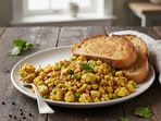 These four breakfast suggestions are protein-rich, each designed to provide at least 25 to 30 grams of protein. These four breakfast suggestions are protein-rich, each designed to provide at least 25 to 30 grams of protein.