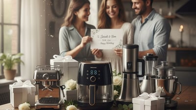 Sort wedding gifts early with Amazon Wedding Fest, min 40% off air fryers, coffee makers, mixer grinders and garment steamers. Sort wedding gifts early with Amazon Wedding Fest, min 40% off air fryers, coffee makers, mixer grinders and garment steamers.