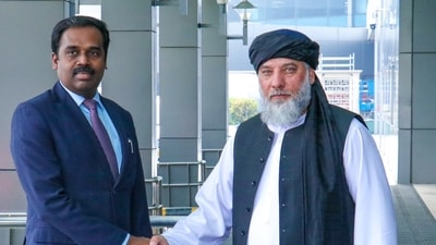 Nooruddin Azizi is on a five-day official visit to India. (MEA) Nooruddin Azizi is on a five-day official visit to India. (MEA)