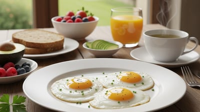 Dr Shubham Vatsya recommends eating 3 eggs a day for better health. (Made using Gemini AI) Dr Shubham Vatsya recommends eating 3 eggs a day for better health. (Made using Gemini AI)