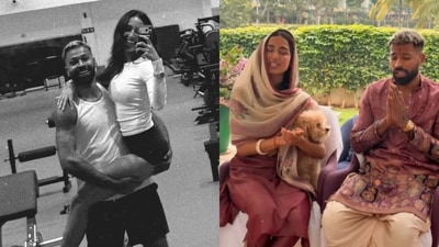 Hardik Pandya and GF Mahieka Sharma