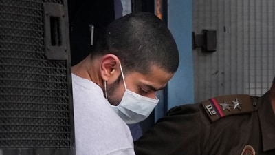 New Delhi: Gangster Anmol Bishnoi, wanted in connection with the killing of NCP leader Baba Siddique, being brought to the Patiala House Court. (PTI) New Delhi: Gangster Anmol Bishnoi, wanted in connection with the killing of NCP leader Baba Siddique, being brought to the Patiala House Court. (PTI)