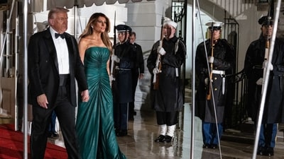 Trump said the US would sell F-35 fighter jets to Saudi Arabia, offering Crown Prince Mohammed bin Salman a prize he's long cherished - even though many obstacles remain before he gets the stealthy planes. Photographer: Anna Rose Layden/Politico/Bloomberg (Bloomberg)
