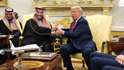 President Donald Trump meets Saudi Arabia's Crown Prince Mohammed bin Salman in the Oval Office of the White House on Tuesday, November 18, 2025, in Washington. (AP) President Donald Trump meets Saudi Arabia's Crown Prince Mohammed bin Salman in the Oval Office of the White House on Tuesday, November 18, 2025, in Washington. (AP)
