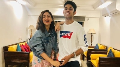 Yami Gautam with brother Ojas Gautam. (Instagram) Yami Gautam with brother Ojas Gautam. (Instagram)