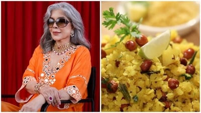 Zeenat Aman eats poha, among other popular breakfasts like chilla and avocado toast. (Instagram/ Zeenat Aman and Sanjeev Kapoor) Zeenat Aman eats poha, among other popular breakfasts like chilla and avocado toast. (Instagram/ Zeenat Aman and Sanjeev Kapoor)