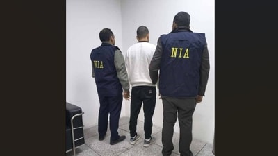 Anmol Bishnoi is facing more than a dozen criminal cases in India, including the conspiracy to murder former Maharashtra minister and NCP leader Baba Siddique. (X/ANI via NIA) Anmol Bishnoi is facing more than a dozen criminal cases in India, including the conspiracy to murder former Maharashtra minister and NCP leader Baba Siddique. (X/ANI via NIA)