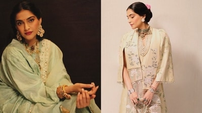 Sonam A Kapoor rocks the ultimate wedding guest style in Anamika Khanna and Tarun Tahiliani.