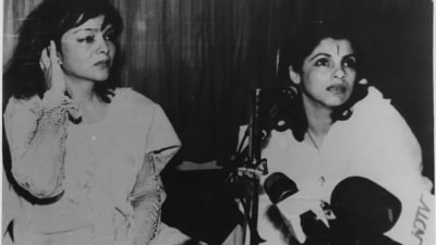 Her breakthrough role in Hare Rama Hare Krishna made her an instant star. Here. she is seen with Dimple Kapadia. Her breakthrough role in Hare Rama Hare Krishna made her an instant star. Here. she is seen with Dimple Kapadia.