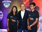 (L-R) Mihika Yadav, Vineet Jain and Aman Patel