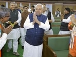Nitish Kumar was elected as the leader of the NDA legislature party in Bihar on Wednesday.