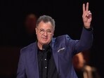 Vince Gill accepts the lifetime achievement award during the 59th Annual Country Music Association Awards.(George Walker IV/Invision/AP)