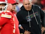 Kansas City Chiefs head coach Andy Reid, rear left, and special teams coordinator Dave Toub, right, confer during warmups before an NFL football game against the Detroit Lions, Sunday, Oct. 12, 2025 in Kansas City, Mo. (AP Photo/Reed Hoffmann, File) Kansas City Chiefs head coach Andy Reid, rear left, and special teams coordinator Dave Toub, right, confer during warmups before an NFL football game against the Detroit Lions, Sunday, Oct. 12, 2025 in Kansas City, Mo. (AP Photo/Reed Hoffmann, File)