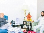 New Delhi, Nov 19 (ANI): Union Home Minister Amit Shah meets Maharashtra Deputy Chief Minister Eknath Shinde, in New Delhi on Wednesday. (Office of Eknath Shinde/ANI Photo) (ANI Twitter) New Delhi, Nov 19 (ANI): Union Home Minister Amit Shah meets Maharashtra Deputy Chief Minister Eknath Shinde, in New Delhi on Wednesday. (Office of Eknath Shinde/ANI Photo) (ANI Twitter)