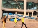 On Wednesday, the NIAL, the Uttar Pradesh government body formed to oversee airport work, said it has directed Tata Projects to complete all remaining work on the Noida airport by November 30, paving way for the operations to begin. (HT Photos)