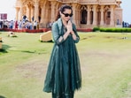 Kangana Ranaut visited Somnath Temple recently. Kangana Ranaut visited Somnath Temple recently.