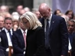 Liz Cheney and Philip Perry at the funeral service. Liz Cheney and Philip Perry at the funeral service.