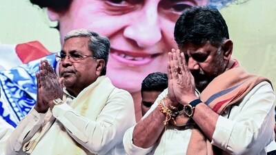 Karnataka Chief Minister Siddaramaiah and Deputy Chief Minister DK Shivakumar (ANI)