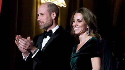 Prince William and Kate Middleton attended the Royal Variety Performance at the Royal Albert Hall, London, on Wednesday November 19. (AP) Prince William and Kate Middleton attended the Royal Variety Performance at the Royal Albert Hall, London, on Wednesday November 19. (AP)