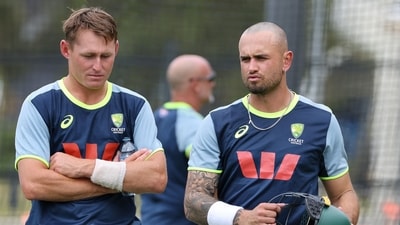 Australia's Marnus Labuschagne (L) and Jake Weatherald (AFP) Australia's Marnus Labuschagne (L) and Jake Weatherald (AFP)
